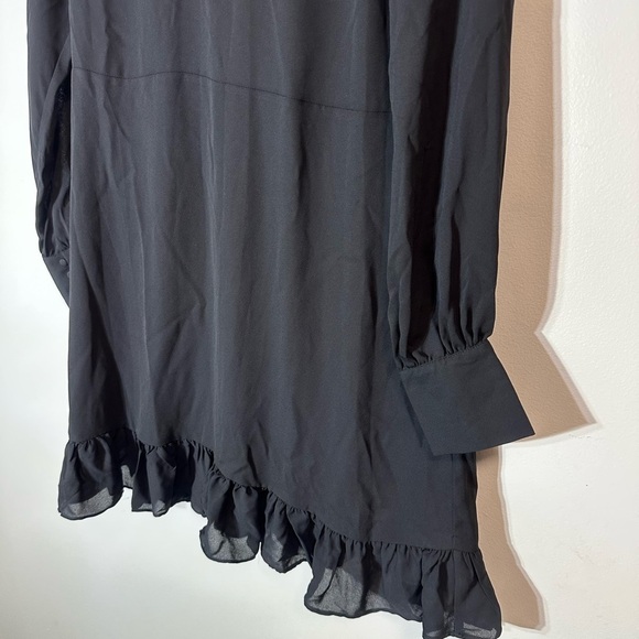 Who What Wear Black Ruffle Dress size Small - Picture 4 of 11